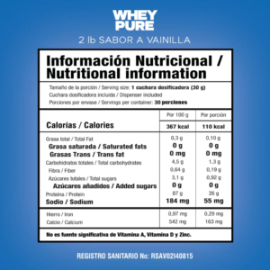 Whey Pure 2 libras - Image 2
